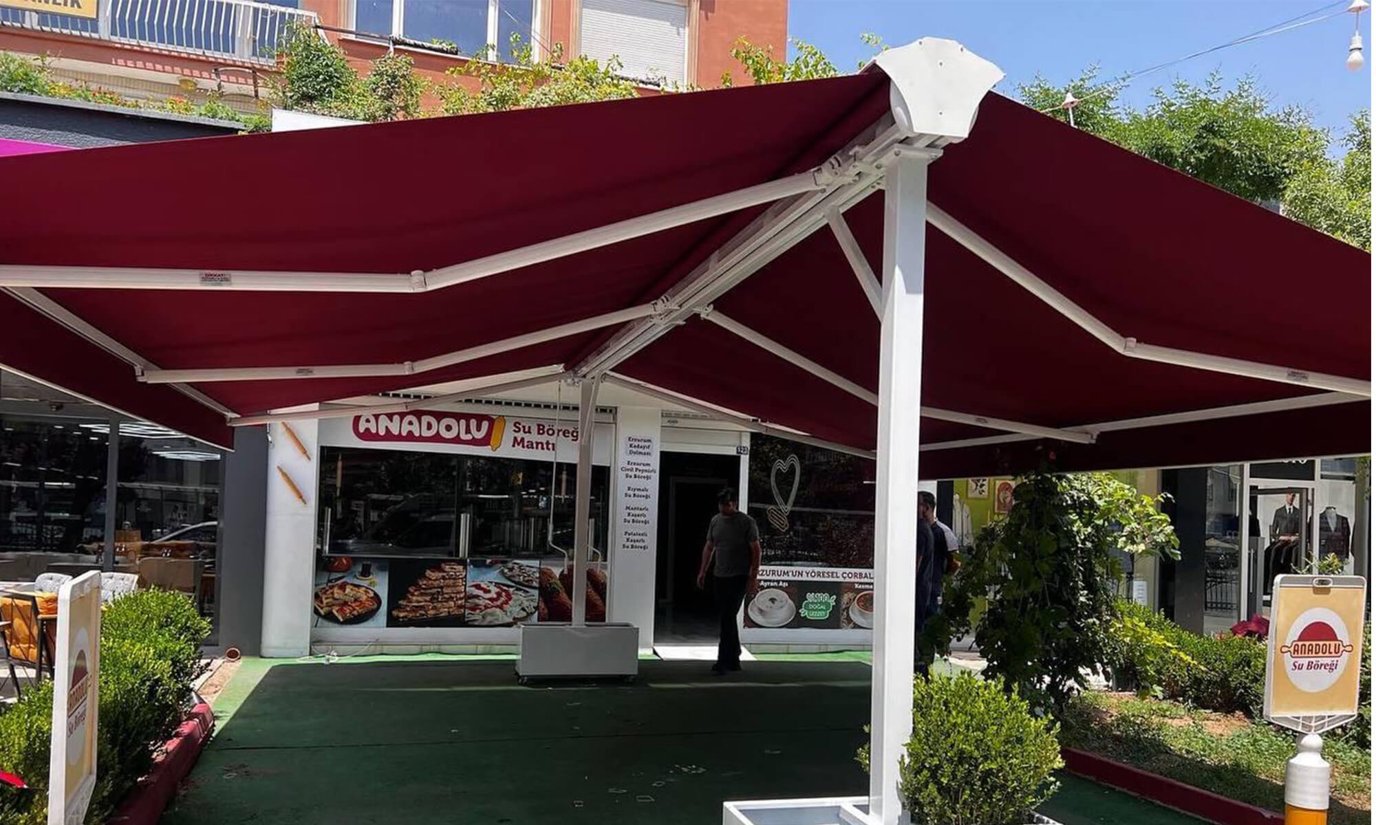 Tentech | Konya Tente Sistemleri | Bioklimatik Tente, Pergola Tente, Zip Perde, Pencere Tente, Teleskopik Şemsiye, Kasetli Tente, Kartal Tente, Mafsallı Tente, Dekoratif Tente, Isıcamlı Sürme Cam, Giyotin Cam Sistemi, Kontente Grup